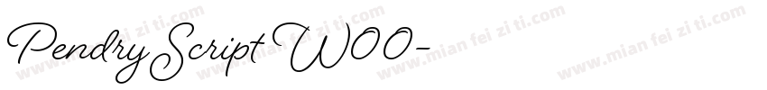 Pendry Script W00字体转换
